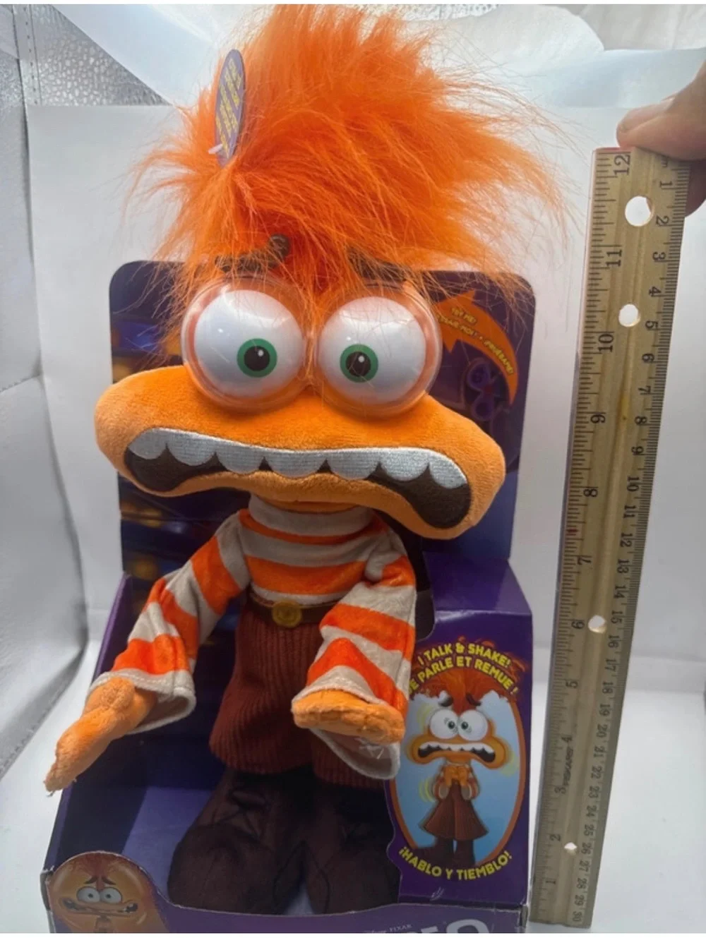 Inside Out 2 Talking Anxiety Plush Doll with Twistable Hair